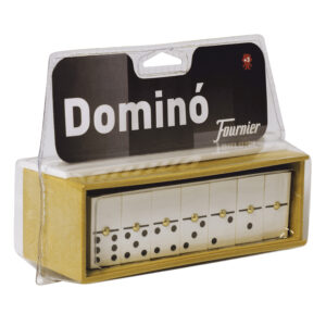 Domino chamelo fournier ficha marfilina en caja de plastico en blister