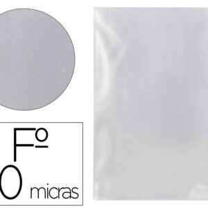 Carpeta q-connect dossier uñero plastico folio transparente 110 micras