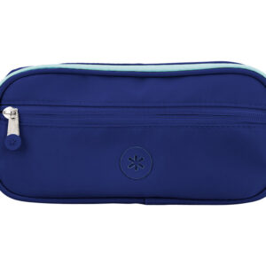 Estuche portatodo antartik fusion flex 3 cremalleras azulmarino compañero mochila 100x60x220 mm