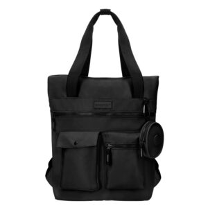 Mochila antartik bolso flip bag con acolchado para portatil 15" color negro 400x120x390 mm