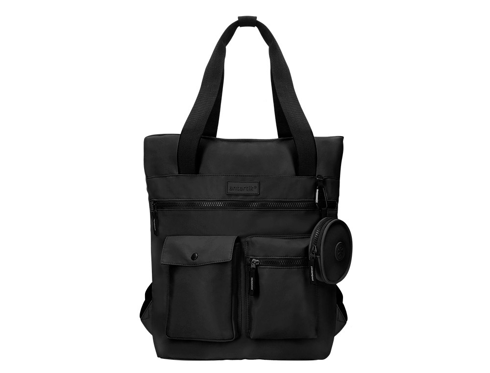 Mochila antartik bolso flip bag con acolchado para portatil 15" color negro 400x120x390 mm