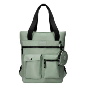 Mochila antartik bolso flip bag con acolchado para portatil 15" verde 400x120x390 mm