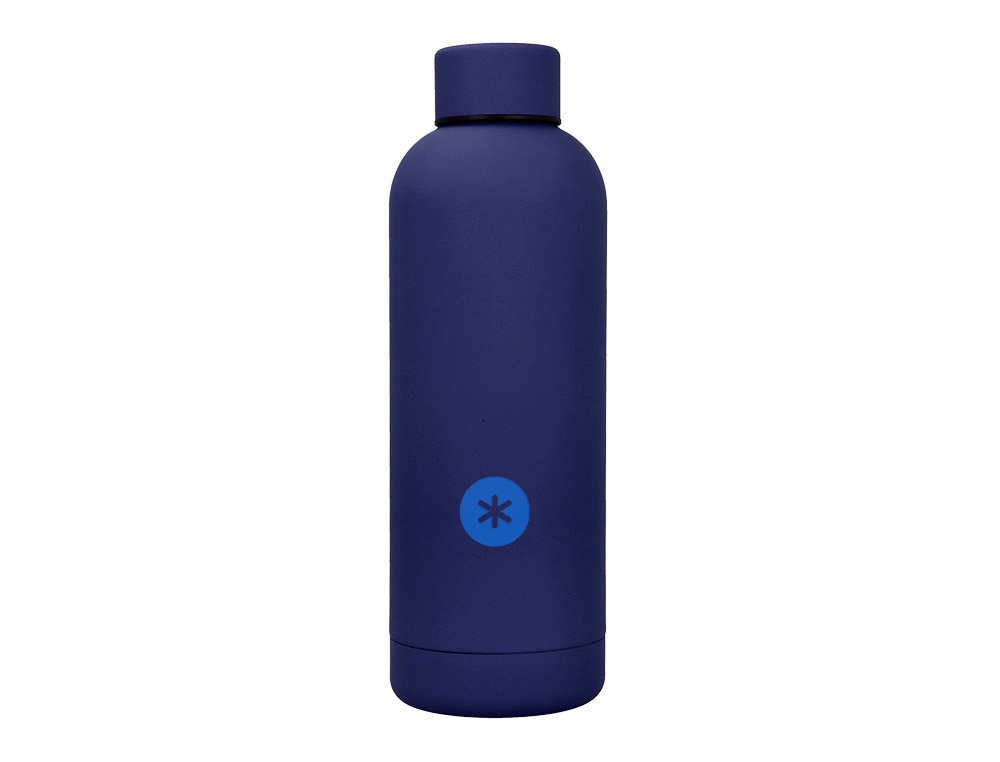Botella portaliquidos antartik isotermica acero inoxidable libre de bpa color azul 500 ml
