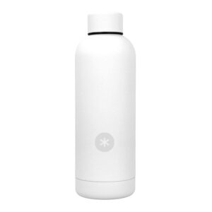 Botella portaliquidos antartik isotermica acero inoxidable libre de bpa color blanco 500 ml