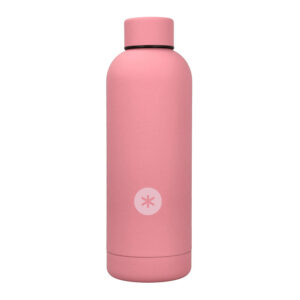 Botella portaliquidos antartik isotermica acero inoxidable libre de bpa color rosa 500 ml