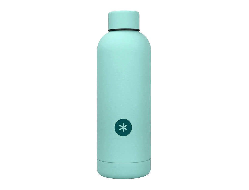 Botella portaliquidos antartik isotermica acero inoxidable libre de bpa color menta 500 ml