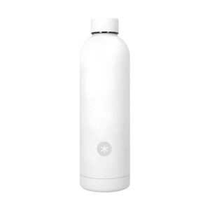 Botella portaliquidos antartik isotermica acero inoxidable libre de bpa color blanco 750 ml