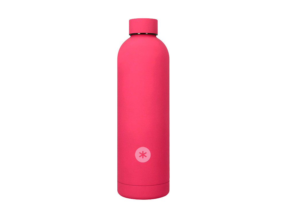 Botella portaliquidos antartik isotermica acero inoxidable libre de bpa color fucsia 750 ml