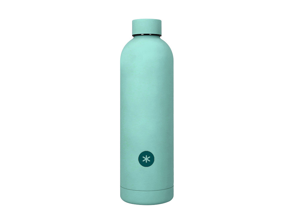 Botella portaliquidos antartik isotermica acero inoxidable libre de bpa color menta 750 ml