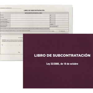 Libro liderpapel subcontratacion din a4 apaisado 10 juegos de 3 hojas autocopiativas