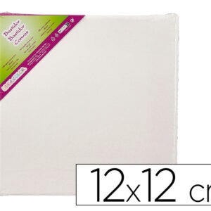 Bastidor liderpapel lienzo grapado trasero algodon 100% 12x12 cm gramaje 280g/m2