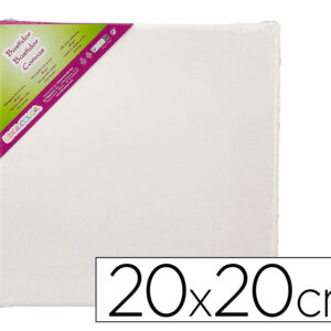 Bastidor liderpapel lienzo grapado trasero algodon 100% 20x20 cm gramaje 280g/m2