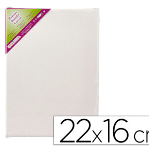 Bastidor liderpapel 1f lienzo grapado trasero algodon 100% 22x16 cm gramaje 280g/m2
