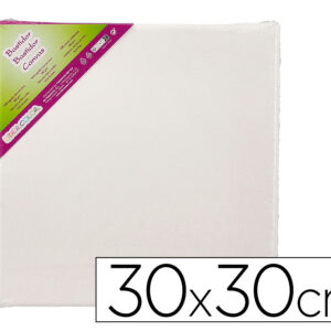 Bastidor liderpapel lienzo grapado trasero algodon 100% 30x30 cm gramaje 280g/m2