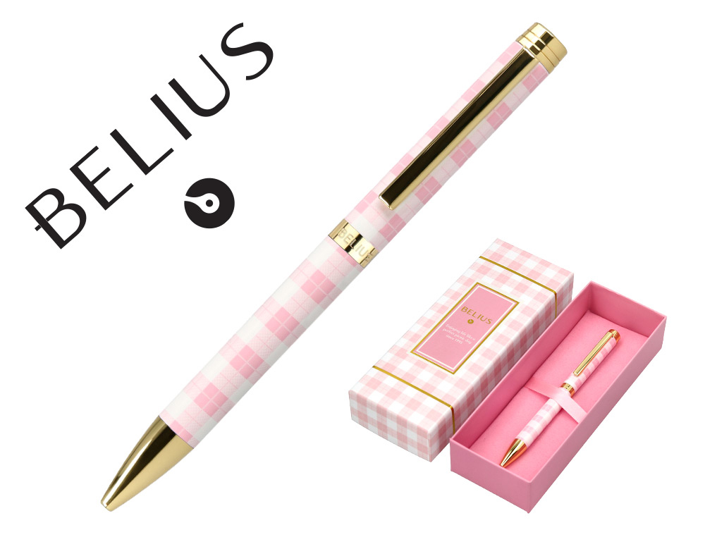 Roller belius perfect picnic day aluminio color rosa dorado tinta color negro caja de diseño