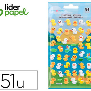 Pegatinas imaginovo cute animales patos con relieve 190x105 mm en blister