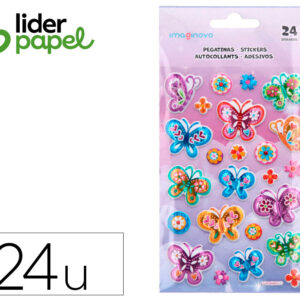Pegatinas imaginovo mariposas magic dreams con relieve 190x105 mm en blister