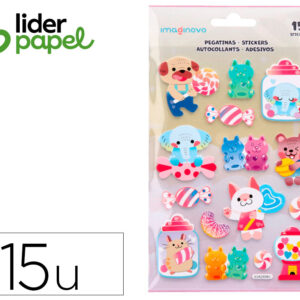 Pegatinas imaginovo dulces magic dreams con relieve 210x130 mm en blister