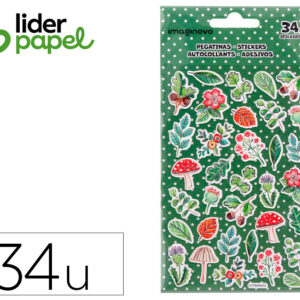 Pegatinas imaginovo flores vintage de papel 190x100 mm en blister