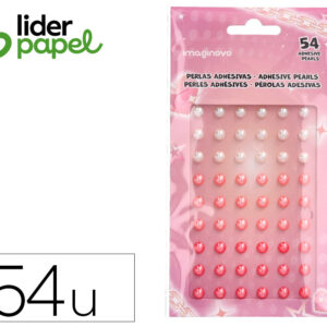 Pegatinas imaginovo gemas blancas y rosas brillantes con relieve para todas superficies 190x105 mm en