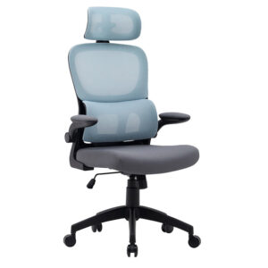Silla q-connect direccion sorrento malla base metalica alt max 1320 anc 650 prof 600 mm ruedas premium azul gris