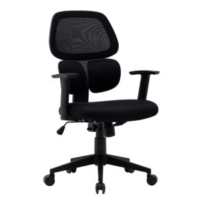 Silla q-connect oficina ancona malla base metalica alt max 1110 anc 660 prof 590 ruedas premium color negro