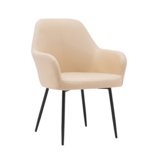 Silla q-connect confidente siemione base metalica alt max 820 anc 570 prof 580 color marron arena