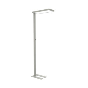 Lampara de escritorio maul led 65w 9200lm brillo regulable brazo fijo plateada