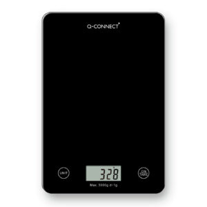 Bascula precision q-connect digital con pantalla lcd precision 1 g capacidad de 5 g a 5 kg 200x135x16 mm