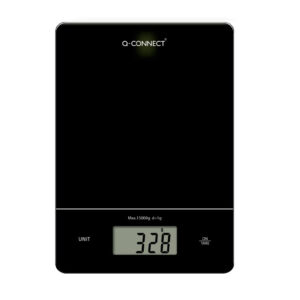 Bascula precision q-connect digital con pantalla lcd precision 1 g capacidad de 5 g a 15 kg 240x170x17,5 mm