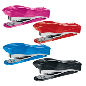 Grapadora petrus liliput 200 wow capacidad 12 hojas + caja grapas 23/6 colores surtidos