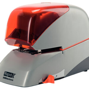 Grapadora rapid 5080e electrica blanco/negro capacidad 80 hojas usa grapas casete 5080