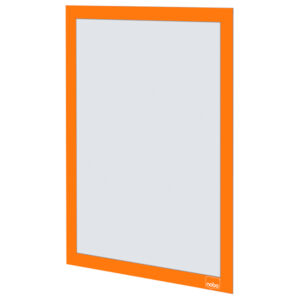 Marco porta anuncios nobo din a4 marco magnetico autoadhesivo color naranja pack de 2 unidades