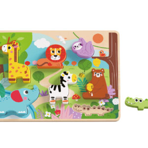 Puzle infantil imaginovo madera 3d animales +12 meses 8 piezas 29,5x22x1,7cm