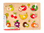 Puzle infantil imaginovo madera frutas +18 meses 10 piezas 30x22,5x1,5cm - Imagen 2