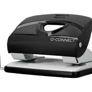 Taladrador q-connect kf14217 negro abertura 2 mm capacidad 20 hojas