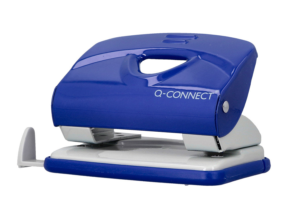 Taladrador q-connect kf14218 azul abertura 2 mm capacidad 20 hojas