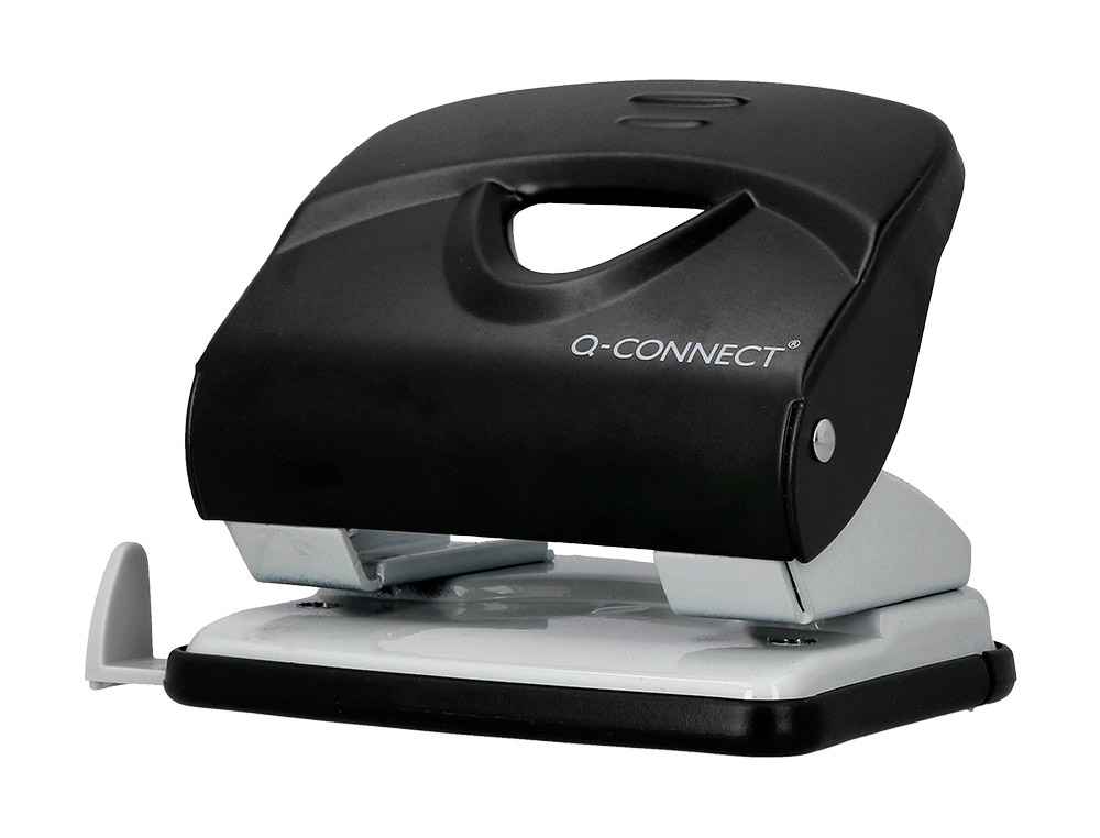 Taladrador q-connect kf14220 negro abertura 2,7 mm capacidad 30 hojas
