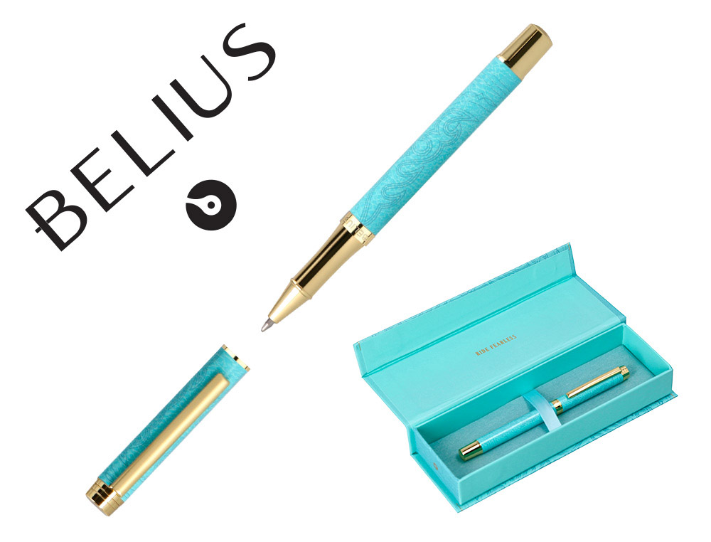 Roller belius wild west aluminio color crema dorado tinta color negro caja de diseño