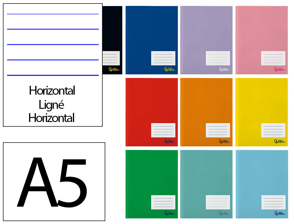 Libreta liderpapel smart a5 plus 32 hojas 75gr horizontal con margen