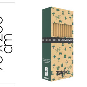 Papel de regalo basika kraft liso rollo ancho 70 cm longitud 2 m gramaje 50 g
