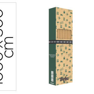 Papel de regalo basika kraft liso rollo ancho 100 cm longitud 3 m gramaje 50 g