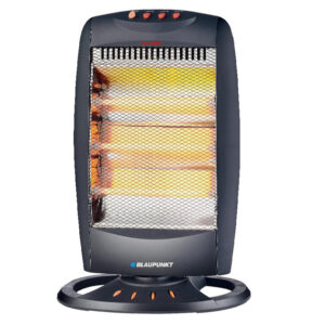 Estufa de cuarzo blaupunkt 1200w tres niveles potencia funcion oscilante color negro