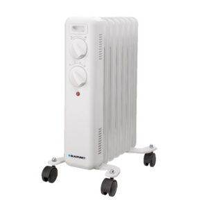 Radiador de aceite blaupunkt 1500w 7 elementos calorificos proteccion sobrecalentamiento con ruedas color blanco