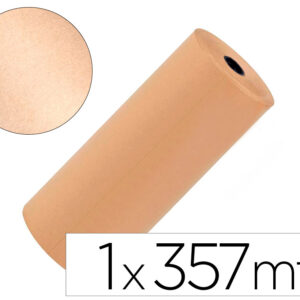 Papel kraft liderpapel marron bobina 1 m x 357 m especial para embalaje peso 25 kg