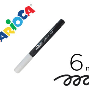 Rotulador carioca jumbo lavable negro punta gruesa 6 mm