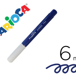 Rotulador carioca jumbo lavable azul punta gruesa 6 mm