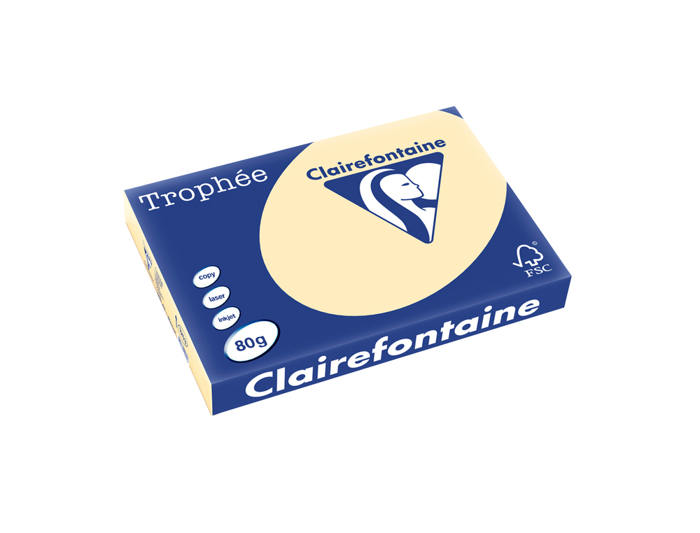 Papel color trophee a3 80gr arena pastel paquete de 500 hojas