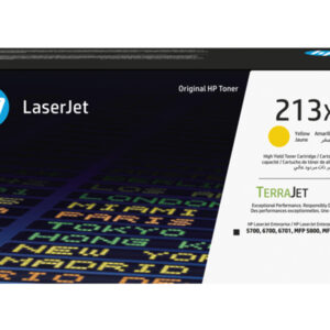 Toner hp 213x laserjet 5700/6700/6701/mfp 5800/6800/6801 amarillo 6000 paginas