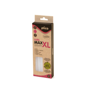 Barra termofusible plico cola maxi xl reciclada 11,5 mm de diametro x 200 mm de alto blister de 12 unidades
